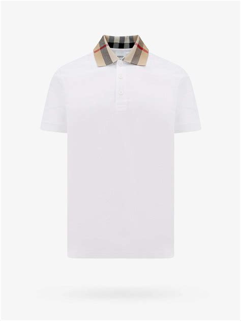 burberry white polo|burberry white polo shirt men's.